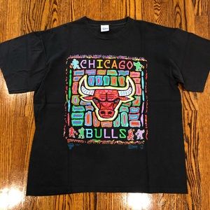 *SOLD* VINTAGE BULLS RAP TEE JORDAN VTG